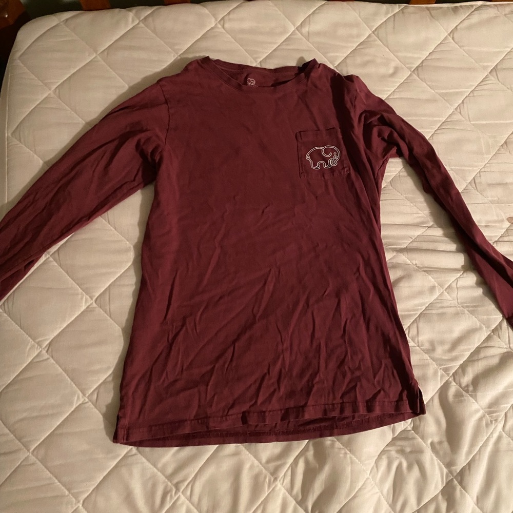 Marron Ivory Ella Elephant Long Sleeve Top